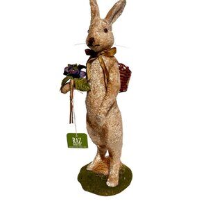 Bethany Lowe retired "Maison de Vente" Velveteen Easter Rabbit 12"